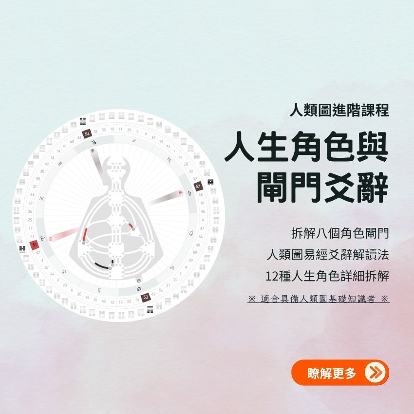 【人類圖】從易經爻辭拆解12個人生角色｜2026年6月線上LIVE課程